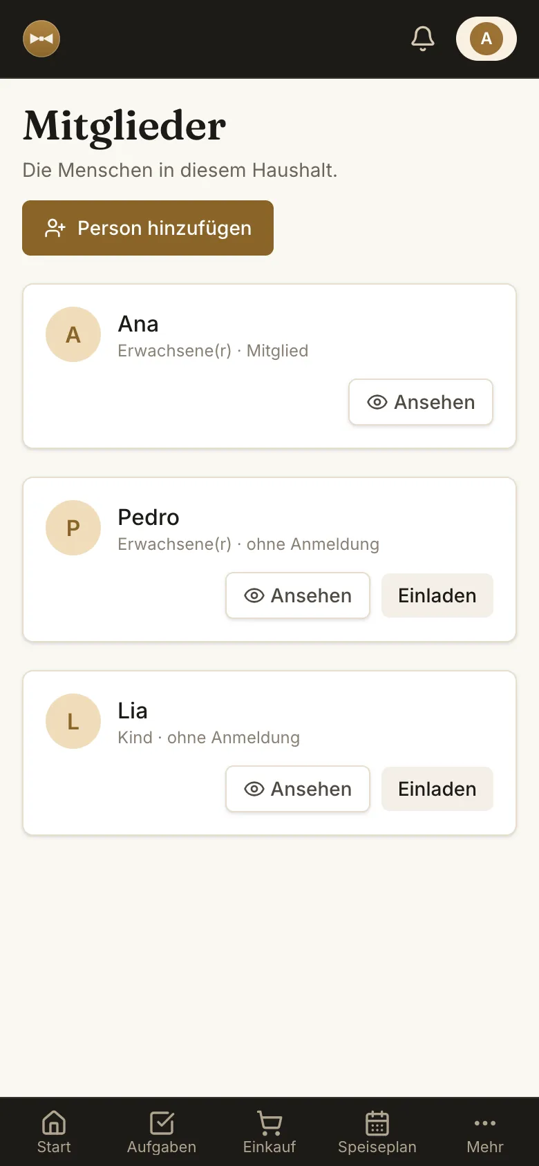 Die Menschen, die sich den Haushalt in Hi, Alf! teilen