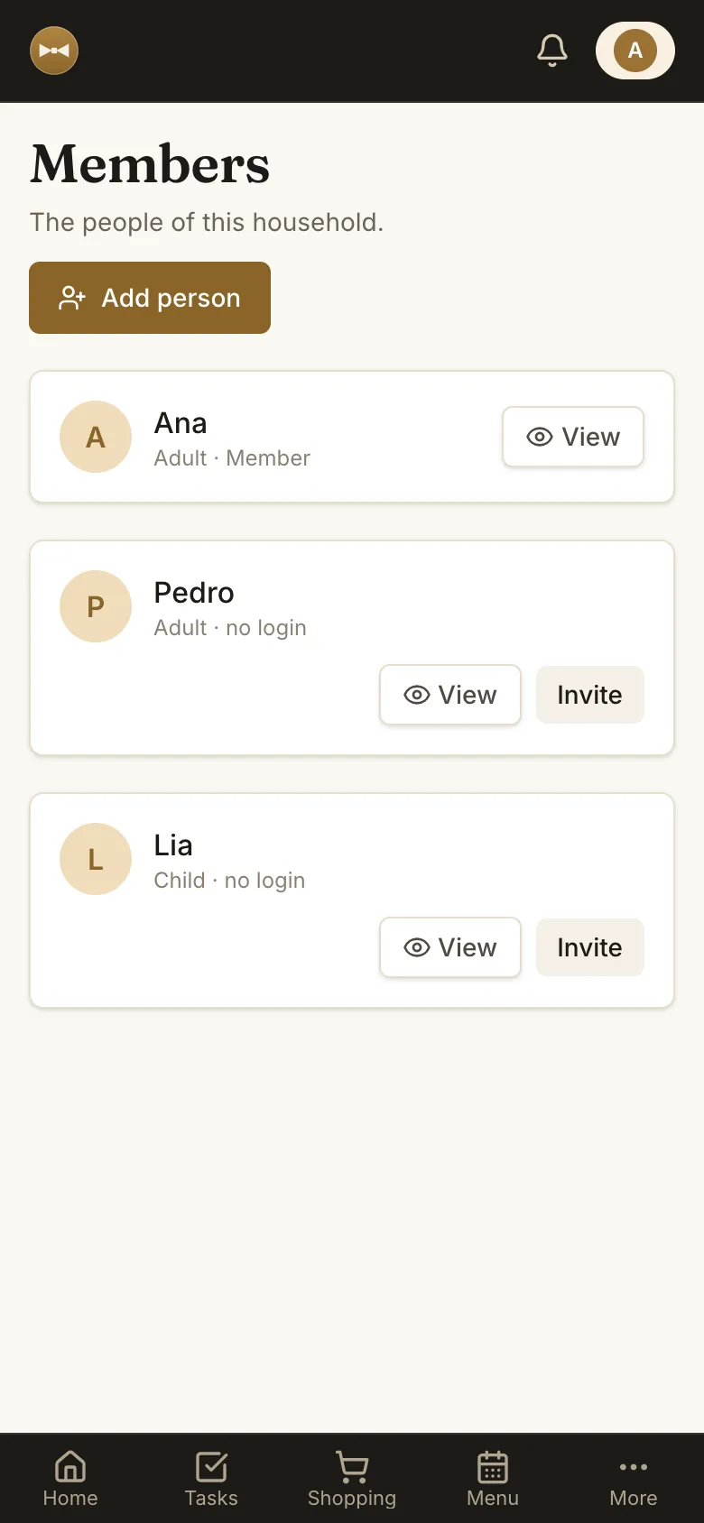 People sharing the home on Hi, Alf!