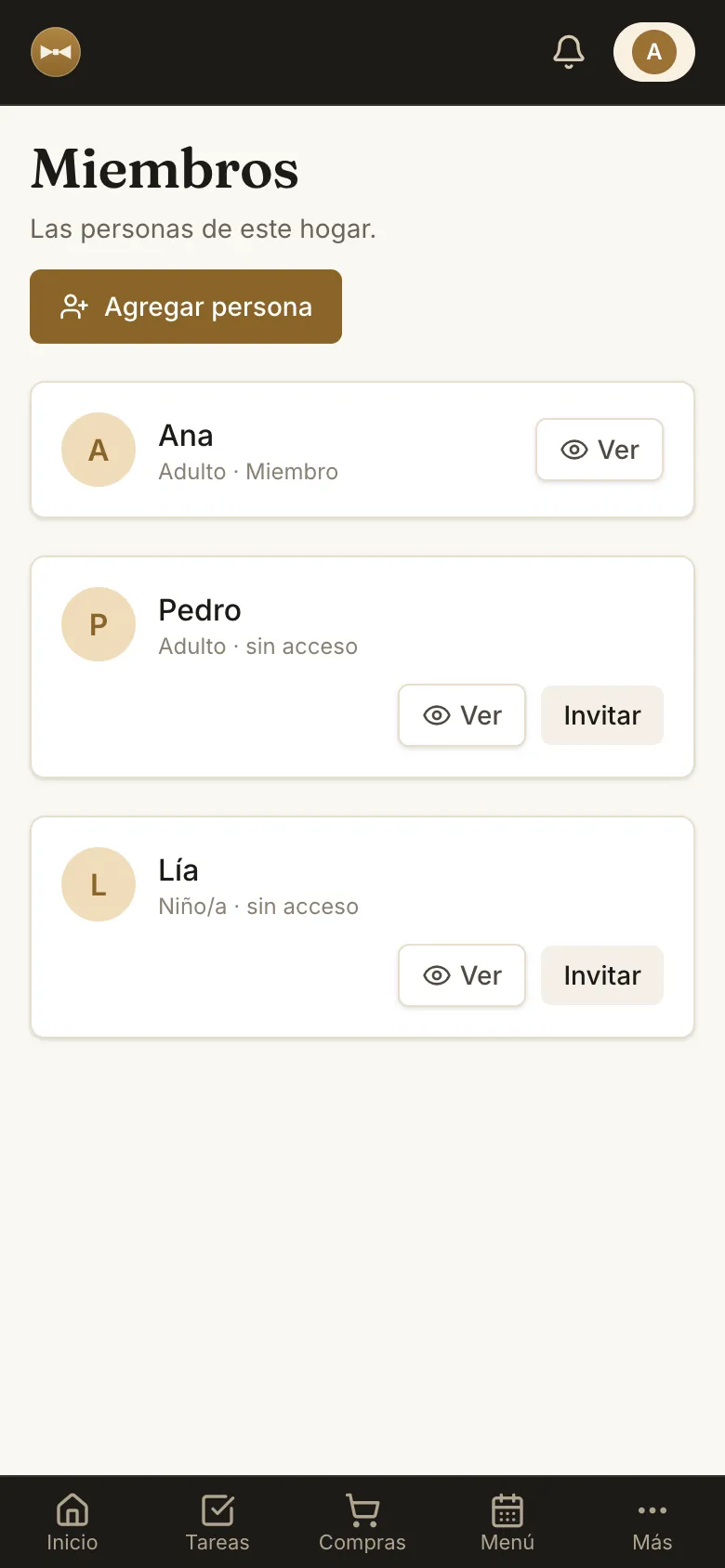 Personas que comparten la casa en Hi, Alf!